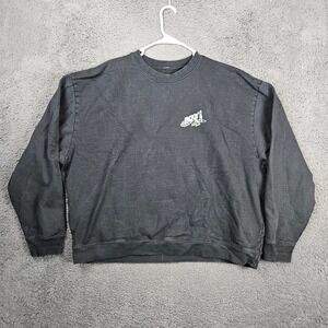 Jacks‎ Surfboards Mens XXL Black Graphic Crewneck Sweatshirt 100% Cotton